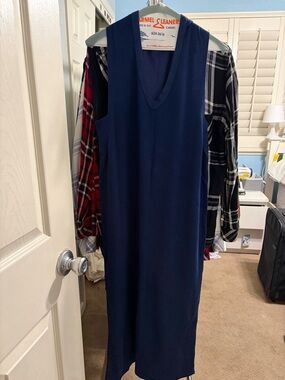 Rag & bone Navy V-Neck Sleeveless Dress